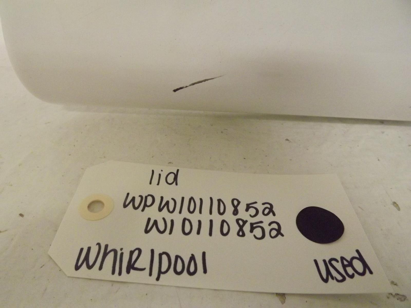 Whirlpool Washer WPW10110852 W10110852 Lid Used Whirlpool Washer WPW10110852 W10110852 Lid Used